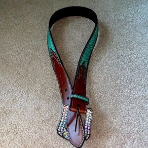 Western Turquoise Bling Belt!